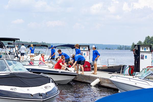 Fuel Dock at Walkers Point Marina
