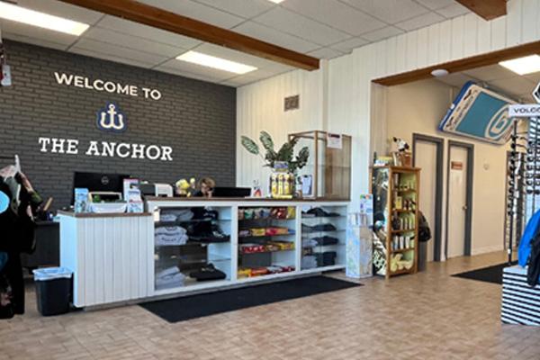 The Anchor waterfront store at Walkers Point Marina on Lake Muskoka in Gravenhurst